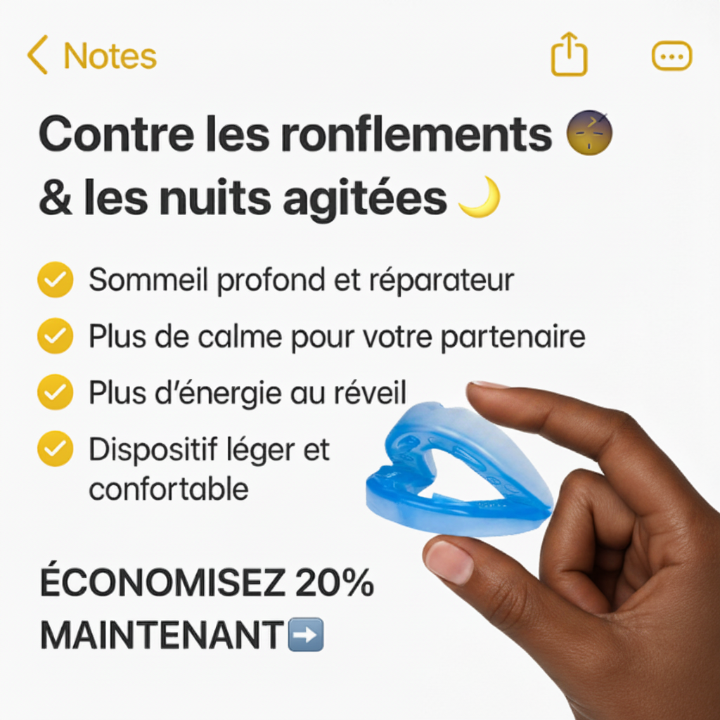 Orthèse buccal Anti Ronflement