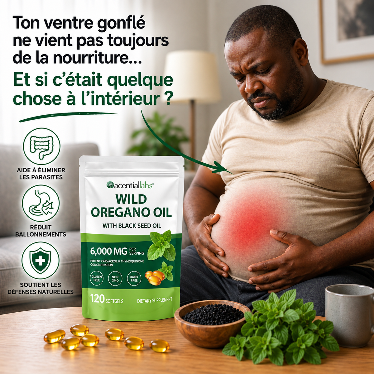 Nasidi : Huile d’Origan & Huile de Nigelle – Soutien Digestif Naturel